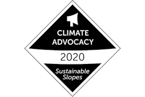 Climate Advocacy Sustainability Badge to Snowbird from NSAA